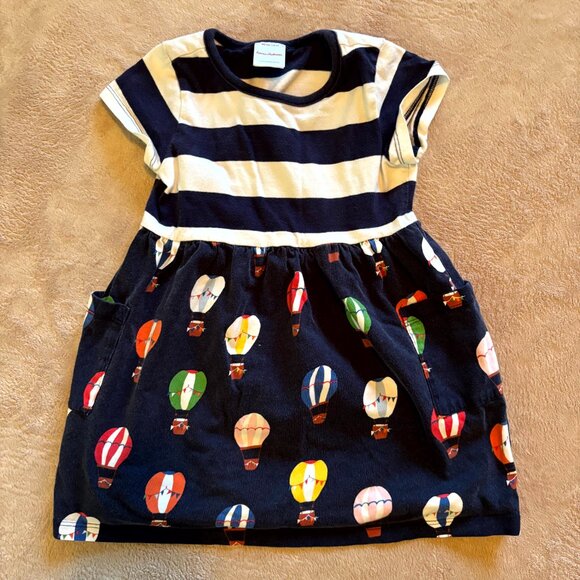 Hanna Andersson Hot Air Balloon Dress + Dino Unicorn Dress Bundle | 3T | 100% Co - Picture 2 of 11
